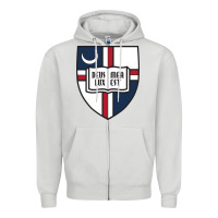 Dove Grey university catholic Zipper Hoodie - linhVisuals