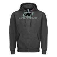 Charcoal Heather Nautique Boats Zipper Hoodie - linhVisuals