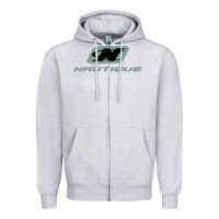 Heather Grey Nautique Boats Zipper Hoodie - linhVisuals