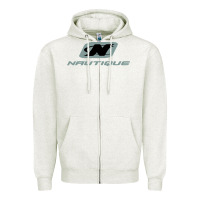 Oatmeal Heather Nautique Boats Zipper Hoodie - linhVisuals