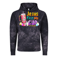 Cloud Black Jesus Fills My Cup Easter Vintage Hoodie - CowhideDigitalArt