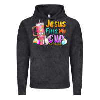 Vintage Black Jesus Fills My Cup Easter Vintage Hoodie - CowhideDigitalArt