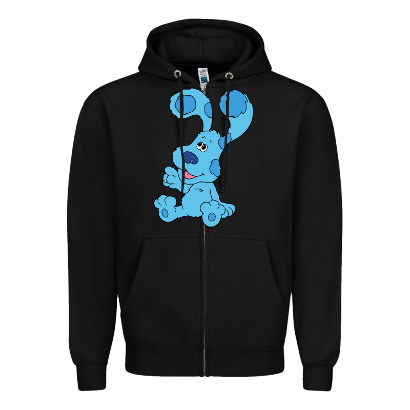 Blues Clues On Red Sofa Zipper Hoodie by linhVisuals | Teevron