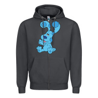 Smoke blues clues on red sofa Zipper Hoodie - linhVisuals