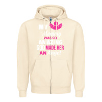 Sandshell my mommy was amazing god made her an angel Zipper Hoodie - linhVisuals