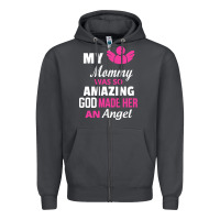 Smoke my mommy was amazing god made her an angel Zipper Hoodie - linhVisuals