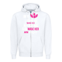 White my mommy was amazing god made her an angel Zipper Hoodie - linhVisuals