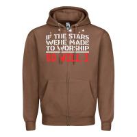 Chestnut if the stars were to worship so will i Zipper Hoodie - linhVisuals