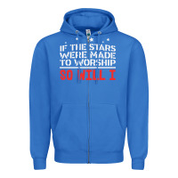 True Royal if the stars were to worship so will i Zipper Hoodie - linhVisuals