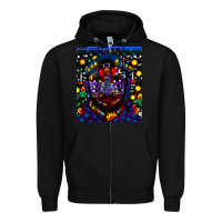 Black kaytranada Zipper Hoodie - linhVisuals