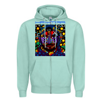 Seafoam kaytranada Zipper Hoodie - linhVisuals