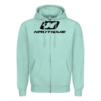 Seafoam Nautique Boats Zipper Hoodie - linhVisuals