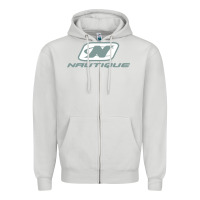 Dove Grey Nautique Boats Zipper Hoodie - linhVisuals