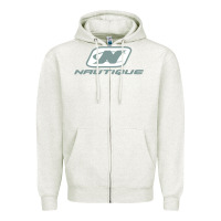 Oatmeal Heather Nautique Boats Zipper Hoodie - linhVisuals