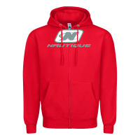 Red Nautique Boats Zipper Hoodie - linhVisuals