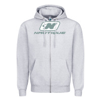 Heather Grey Nautique Boats Zipper Hoodie - linhVisuals