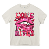Cream Love bites Valentine's Day Heavy Core Tee - HowdyJamesFarm