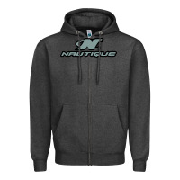 Charcoal Heather Nautique Boats Zipper Hoodie - linhVisuals