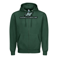 Sports Green Nautique Boats Zipper Hoodie - linhVisuals
