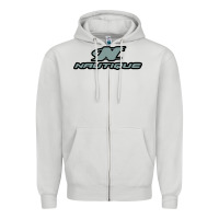 Dove Grey Nautique Boats Zipper Hoodie - linhVisuals