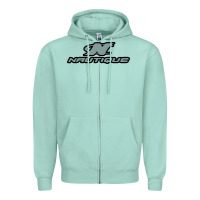 Seafoam Nautique Boats Zipper Hoodie - linhVisuals