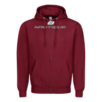 Burgundy Nautique Boats Zipper Hoodie - linhVisuals