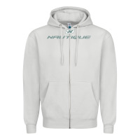 Dove Grey Nautique Boats Zipper Hoodie - linhVisuals