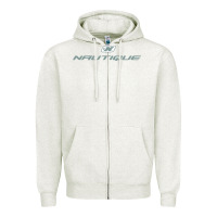 Oatmeal Heather Nautique Boats Zipper Hoodie - linhVisuals