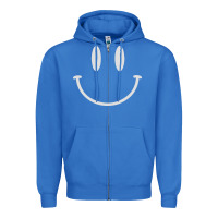 True Royal smily Zipper Hoodie - linhVisuals