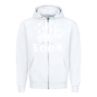White arcane league of legends jinx boom Zipper Hoodie - linhVisuals