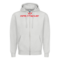 Dove Grey Nautique Boats Zipper Hoodie - linhVisuals