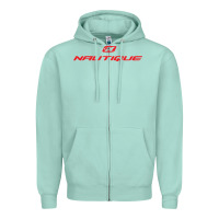 Seafoam Nautique Boats Zipper Hoodie - linhVisuals