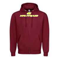 Burgundy Nautique Boats Zipper Hoodie - linhVisuals