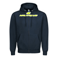 Navy Nautique Boats Zipper Hoodie - linhVisuals