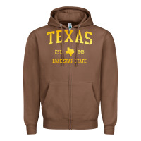 Chestnut texas Zipper Hoodie - linhVisuals