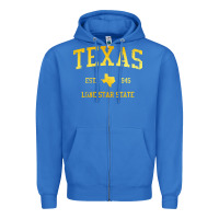True Royal texas Zipper Hoodie - linhVisuals