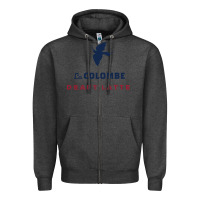 Charcoal Heather La Colombe Zipper Hoodie - linhVisuals