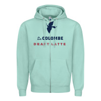 Seafoam La Colombe Zipper Hoodie - linhVisuals