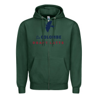 Sports Green La Colombe Zipper Hoodie - linhVisuals