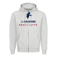 Dove Grey La Colombe Zipper Hoodie - linhVisuals