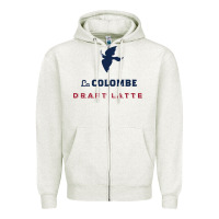 Oatmeal Heather La Colombe Zipper Hoodie - linhVisuals