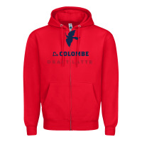 Red La Colombe Zipper Hoodie - linhVisuals