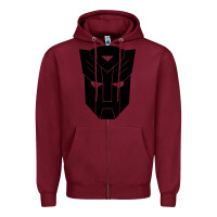 Burgundy transformer Zipper Hoodie - linhVisuals