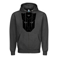 Charcoal Heather transformer Zipper Hoodie - linhVisuals