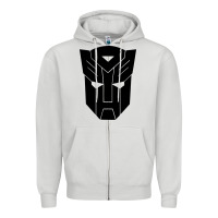 Dove Grey transformer Zipper Hoodie - linhVisuals