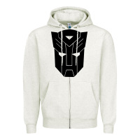 Oatmeal Heather transformer Zipper Hoodie - linhVisuals