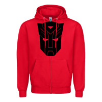 Red transformer Zipper Hoodie - linhVisuals