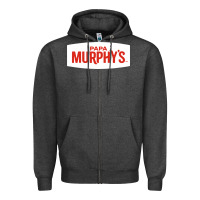 Charcoal Heather papa murphy's Zipper Hoodie - linhVisuals