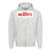 Dove Grey papa murphy's Zipper Hoodie - linhVisuals