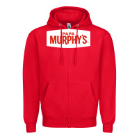 Red papa murphy's Zipper Hoodie - linhVisuals